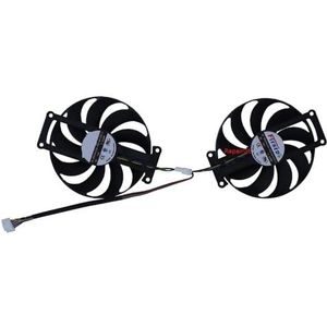 2 stuks GPU-kaartventilator, T129215SU, PLD09210S12H, FDC10H12S9-C, voor ASUS voor RTX 2070 8GB voor DUAL EVO V2, voor 2060 voor SUPER voor(FDC10H12S9-C)