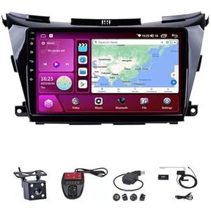 Android Autoradio Video Multimedia Speler, 9 Inch Touch Screen Radio Plug And Play Autotoebehoren met Bluetooth En Navigatie En Achteruitrijcamera Voor Nissan Murano Z52 Multimedia 2014-2020 (Size