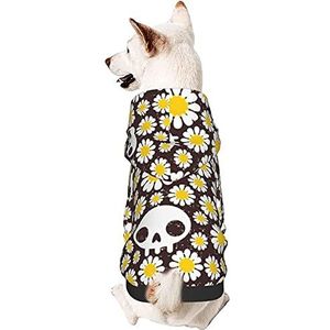 Hond Capuchonsweater, Halloween Pompoen Bloem Blad Huisdier Kleding Flexibele Hoodies Comfort Kleding Voor Honden Voor Kleine Medium Hond Kat M