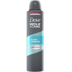 Dove Men+Care Clean Comfort Anti-transpiratie Aerosol Clean Comfort, 250 ml (verpakking van 6) Dove