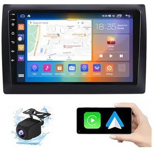 Android 13.0 2 Din Autoradio 10"" Touchscreen Auto Stereo Voor Fiat Stilo 2010 Met Draadloze Carplay Android Auto GPS Navigatie AHD Omgekeerd Beeld Stuurwielbediening(P3(2G+32G))