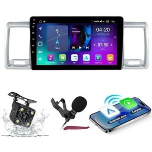 Android 14 Auto Stereo Navi voor T-oyota Hiace (2004-2019) 9 ""QLED-scherm Autoradio met draadloze carplay Android Auto GPS-navigatie met Bluetooth 5.0 HIFI FM 5G-WiFi SWC RDS MIC,M200s