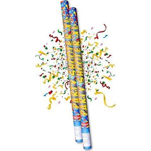 2 STUKS Party confetti shooters - Partyshooter - shooter 100 cm / 1 meter - professioneel voorzien van CO2 patroon – party popper confetti kanon