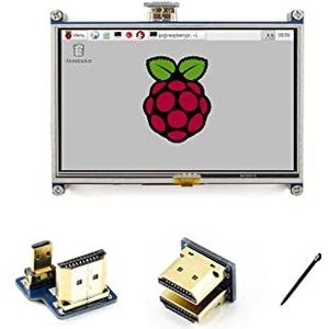 IBest Waveshare 5inch Resistive Touch Screen Display 800x480 HDMI LCD Touchscreen for Raspberry Pi Model 3 B+/3 B/2 B/B+/B/3 A+/A+/Zero/Zero W, Support Raspbian Ubuntu Kali Retropie