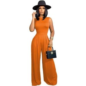 yk8fass Eendelig pak wijde pijpen broek ek-1179 (XL, oranje)