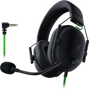 Razer BlackShark V2 X Gaming Headset: 7.1 Surround Sound - 50 mm drivers - Memory Foam Cushion - PC, PS4, PS5, Nintendo Switch, Xbox One, Xbox Series X & S, Mobiel - 3,5 mm audio-aansluiting - zwart