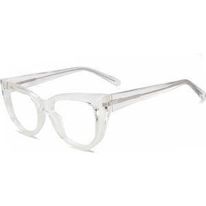 Nepbrillen, Brilmonturen Cat Eye Unisex Blauw Licht Barrière Multicolor(Transparent)