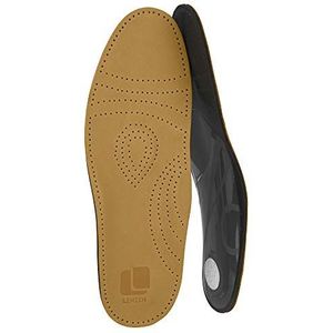 Lenzen Prestige Voetbed, inlegzolen van hoogwaardig leer, orthopedische schoeninleg met middenvoetsteun, hielkussen en actieve kool (42), beige