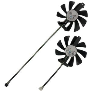 2 stuks CF9015H12S FY09015M12LPA, GPU-kaartventilator, voor ZOTAC voor GeForce voor RTX 2080 Ti 11GB Twin, 2070(1 Set FY09015M12LPA)