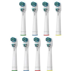 8 generieke vervangende tandenborstelkoppen voor elektrische tandenborstels, compatibel met Braun Oralb Dual Clean, reservekoppen voor elektrische tandenborstels, Dual Clean Design
