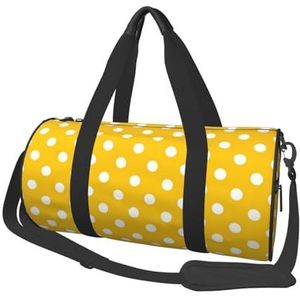 Reistas, sporttas reistas overnachting tas sport weekender tas voor zwemmen yoga, gele stip, zoals afgebeeld, Eén maat