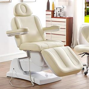 TT-YEC 4-Motor Electric Beauty Bed met verstelbare armleuningen en hoofdsteun, liftbaar massagebed, schoonheidsspecialiste wimpertafel, professionele spa-tattoo bed