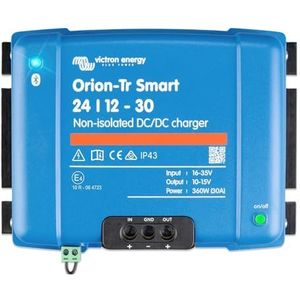 Victron Energy Orion-Tr Smart 24/12-Volt 30 amp 360-Watt DC-DC Acculader Niet-geïsoleerd (Bluetooth)