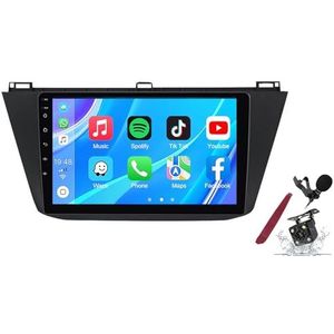 Android 14 Autoradio Sat Navi voor VW T-iguan (2017-2019) 9 Inch Touchscreen Multimedia Speler met Draadloze Carplay GPS Navigatie FM RDS Bluetooth 5G-WiFi SWC DSP,M120s