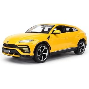 Diecast Model Auto's Speelgoed Auto's Voor Lamborghini voor Urus 1:24 SUV Auto Rode Statische Gegoten Voertuigen Collectible Model Car Toys (Color : Yellow)