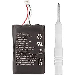 Batterij voor Draadloze Controller voor PS5-handgreep, 3,65 V 9,7 Wh 2650 MAh Batterij, Vervangende Batterij voor PS5 Dualsense Draadloze Controller CFI‑ZCT1W, met Installatietool