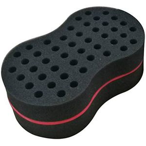 Ruiqas Haar Spons Borstel, Dubbele Kant Kleine Gaten Haar Twist Afro Curl Coil Spons Wave Brood Borstel Styling Tool