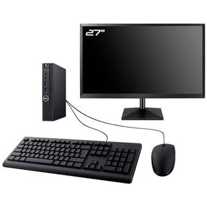 PC Dell Optiplex 3060 Microdisplay 27 inch Intel I5-8400T RAM 8GB SSD 480GB W11 WiFi (gereviseerd)