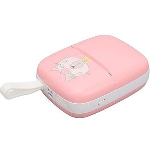 Mini-zakprinter, Draagbare Draadloze Printer Cartoon Kitty-patroon Snelle Verbinding voor Thuisschoolkantoor (PINK)