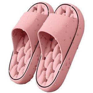 Slippers, Dames thuissandalen, lichtgewicht en comfortabel, machinewasbaar (meerdere kleuren beschikbaar),voor dames en heren(Pink,41 EU)