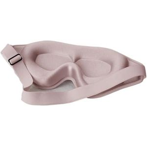 3D slaapmasker, blinddoek, slaaphulp, oogmasker, zacht, traagschuim, gezichtsmasker, oogmasker, oogbescherming, 99% blokkering, licht, oogbedekkingspatch (roze, 1 stuks)