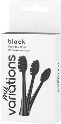 MyVariations - Set van 3 - Tandenborstelkoppen - Zwart - Sonisch