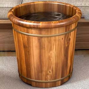 MegLob Houten Pedicure Voet Spa -Emmer, Massief Houten Voet Weken Bakbekken, Voor Verlicht Voetdruk, Huishoudelijke Dweepak Emmer, Pedicure Voet Spa Voeten Bad Vat Vat,L