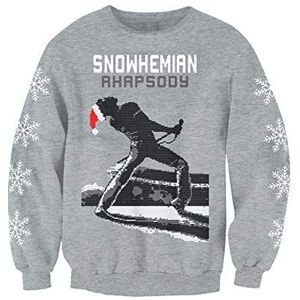 Geïnspireerd door Queen Snowhemian Rhapsody Christmas Jumper Volwassenen Sweatshirt - grijs - S