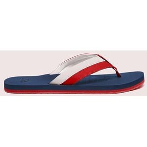 Oakley Burke Flip Flop, teenslippers voor heren, rood/wit/blauw, 41,5 EU