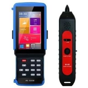 CCTV-tester, CCTV-monitortester, CCTV Tester Monitor IPC9310 H.265 4K IP 5MP AHD 8MP CVI TVI CVBS Camera Tester Monitor POE UTP-test PoE-netwerktools(With cable tracker)