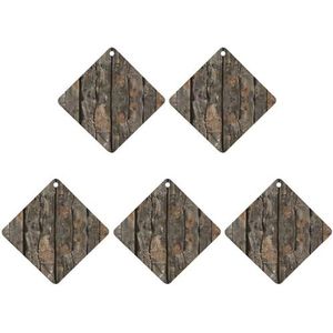 Auto luchtverfrissers 5 stuks hangende geurkaarten gebarsten houten planken auto aromatherapie tabletten grappige geur opknoping plak achteruitkijkspiegel hanger voor auto interieur decor slaapkamer