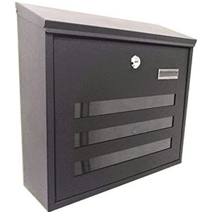 Veilige aan de muur gemonte erde brievenbus Moderne afsluitbare brievenbus for aan de muur, metalen brievenbussen for buiten, decoratieve brievenbussen for bedrijven, landelijke woningen en kantoren