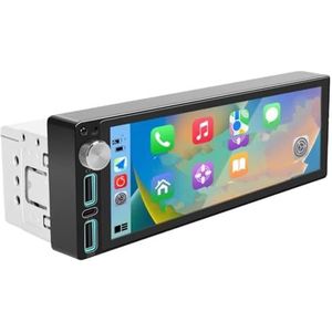 Achtercamera Autoradio 6,86 Inch 1 Din Multimedia Videospeler IPS HD Touchscreen FM BT USB Type-C Opladen Mirror Link Autoradio(SWC and Cam)