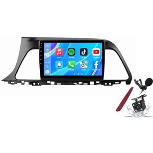 Android 14 Autoradio Sat Navi voor H-yundai Sonata (2014-2017) 9 Inch Touchscreen Multimedia Speler met Draadloze Carplay GPS Navigatie FM RDS Bluetooth 5G-WiFi SWC DSP,M120s