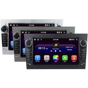 Android 13 Autoradio Compatibel met Opel Astra Navigatie GPS Multimedia Videospeler Carplay(2-32G Black)