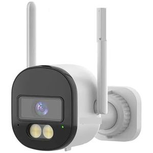 5MP HD Wifi-camera's Bullet Camera PIR Bewegingsdetectie IR Kleurrijk Nachtzicht Werken met Smart Home Ootdoor & Indoor Monitor Beveiligingstoezicht(Size:5MP Add 128G Card)