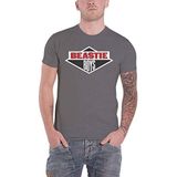 Beastie Boys Diamond Logo T-shirt grijs L 75% katoen, 25% viscose Band merch, Bands