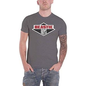 Beastie Boys Diamond Logo T-shirt grijs L 75% katoen, 25% viscose Band merch, Bands