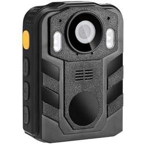 Mini Body Cameram, Body Camera Z09L 1296P HD Video Recorder 2650mAh Oplaadbare Batterij Met Basis 128G TF-kaarten IR Nachtzicht Wearable Mini Ca voor Pet Walking, Werk, Reizen(WHITE)