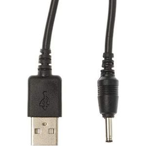 Kingfisher Technology - 2 m zwarte USB-oplader opladen voedingskabel Lead Adapter (22AWG) compatibel met Remington MB4045 baard trimmer