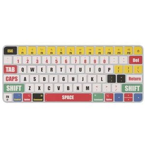 kwmobile - QWERTY US - Toetsenbord Stickers - Meerkleurig - Compatibel met Apple Magic Keyboard