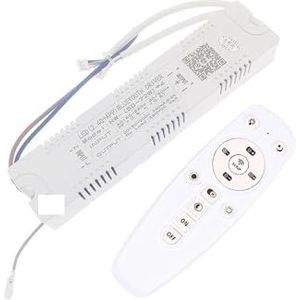 Intelligente bluetooth-driver, 2,4 G, 40 W, 50 W, 60 W, 80 W, 120 W, 240 W, app, afstandsbediening, voeding, dimmer en transformator met variabele kleur (3-pins 50-72wx4)