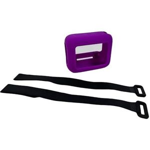 Luidspreker siliconen hoes beschermhoes schokbestendig reizen draagtas voor JBL GO 4 draagbare BT-luidspreker (paars)