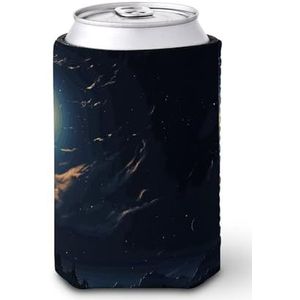 LKHDS Cup Sleeve met continue warmtebehoud flexibele universele beker mouw maan nacht bedrukte koffie mouw mooie en stijlvolle cup mouw