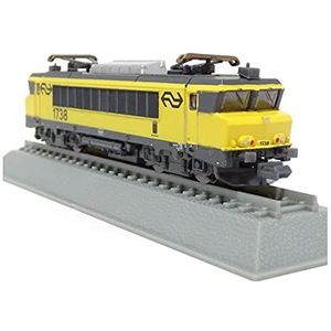 Diecast N schaal 1/160 gele elektrische locomotief treinmodel