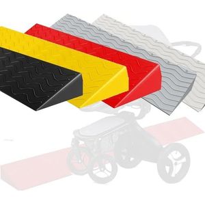 Antislip Rolstoelhelling Binnen Stoeprandhelling 2/3/4/in Stijging Veiligheidstrede Draagbare Drempelhelling Voor Scooter Veegrobot(Gray,99 * 10 * 4cm)