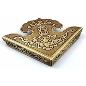 Metalen hoekbeschermers, decoratieve hoekbeschermer Antieke decoratieve dooshoeken, gebruikt aan de randen van dozen, met schroeven(Color:Bronze Colo 4pcsr)