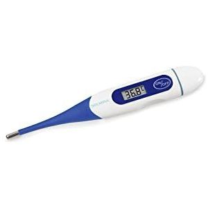 SOLMIRA Digitale thermometer, marineblauw, hoge precisie, waterdicht, oksel, rectale of orale meting, geschikt voor baby's, kinderen en volwassenen