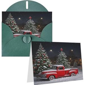 Rkklvbns Wenskaarten Winter Kerst Landschap Rode Vrachtwagen Hart Diverse Gelegenheden Wenskaarten Vriendschap Herdenkingskaarten Vakantiekaarten