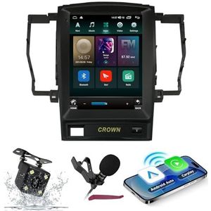 Android 14 Autoradio Navi voor T-oyota Crown (2005-2009) 9.7 ""Verticale scherm multimediaspeler met draadloze carplay GPS-navigatie Bluetooth 5.0 HIFI FM-radio 5G-WiFi SWC,M200s